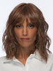 Model is wearing FRANKIE by ESTETICA in color R30/28/26 | Medium Auburn/Light Auburn/Golden Blonde Blend