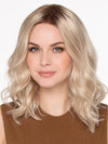 MOLLY in SILKY BEIGE | Light Platinum Blonde with Dark Brown Roots