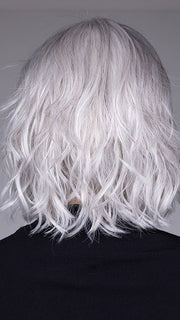 Model is wearing NAPLES by BELLETRESS in color OYSTER GRAY | A mixture of Lightest Gray and a hint of White
