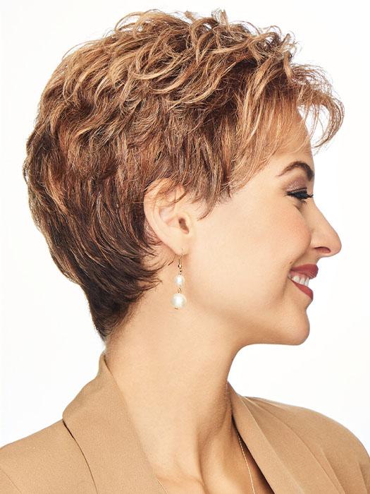 Layers beautifully blend to a neck-hugging, tapered nape