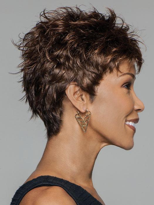 This short and textured boy cut is the epitome of no fuss