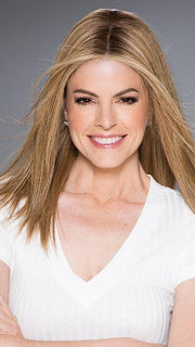 SPECTRA PLUS by ELLEN WILLE in LIGHT BERNSTEIN ROOTED | Light Auburn, Light Honey Blonde, and Light Reddish Brown blend and Dark RootsLIGHT BERNSTEIN ROOTED | Light Auburn, Light Honey Blonde, and Light Reddish Brown blend and Dark Roots