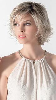 BLOOM by ELLEN WILLE in CHAMPAGNE ROOTED 22.26.20 | | Light Beige Blonde, Medium Honey Blonde, and Platinum Blonde blend with Dark Roots