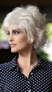 ALYSSA Wig by Envy in 60 LIGHT GREY | Pure White Grey