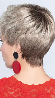 POINT by ELLEN WILLE in SAND MULTI ROOTED 24.14.12 | Lightest Brown and Medium Ash Blonde Blend with Light Brown Roots