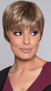 PIXIE by ELLEN WILLE in SAND MULTI ROOTED | Lightest Brown and Medium Ash Blonde Blend with Light Brown Roots