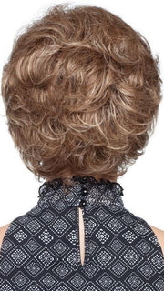 SANDIE by Noriko in MAPLE SUGAR R | Rooted Medium Brown with Light Honey Brown Base and Strawberry Blonde Highlights