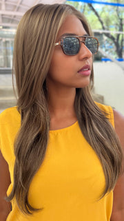 ZARA by Jon Renau in 8RH14 MOUSSE CAKE | Medium Brown with 33% Medium Natural Blonde Highlights