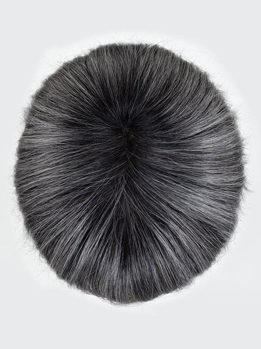 SALT/PEPPER ROOTED | Darkest and Dark Brown with Grey and Pearl White Blend with Shaded Roots