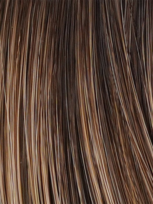 10/16/R8 | Dark roots fade into a beautiful blend of Medium Light Brown and Light Natural Blonde