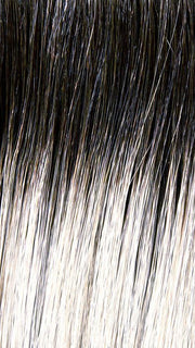 56/60/R8 | Lightest Grey Blend Rooted Medium Brown