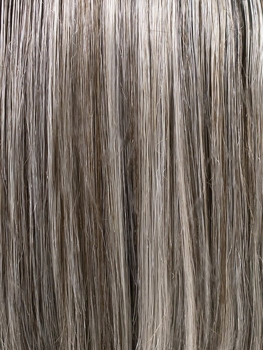 52/38/49/R8 | 3 Tones of Grey blended with Dark Brown Roots