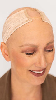 Tanya in WIG SECURE CRYSTAL by AMY GIBSON in color BEIGE BLONDE