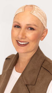 Tanya in WIG SECURE CRYSTAL by AMY GIBSON in color BEIGE BLONDE