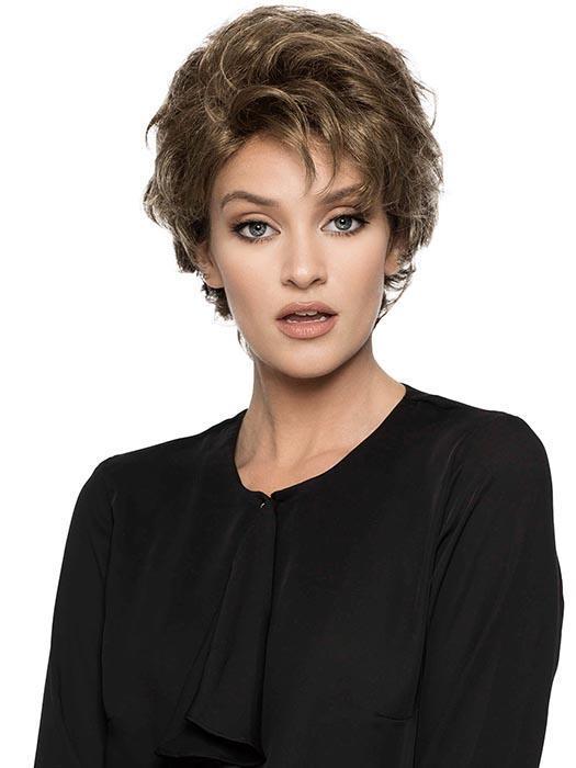 M. NICOLE by WIG PRO in 10/14T Medium Golden Brown Brown Blended with Dark Ash Blonde, Dark Ash Blonde Tips