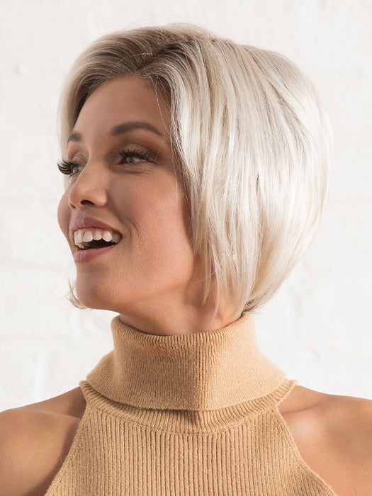 DEENA by Estetica in SUNLIT-BLONDE | Soft Blend of Sandy Blonde, Lightest Blonde and Iced Blonde with a Light Golden Brown Root