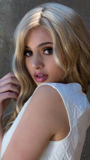 MAYA by ENVY in MEDIUM BLONDE | Soft Golden Blonde with Champagne Blonde highlights