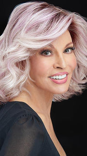 IF YOU DARE by RAQUEL WELCH in ICED-LAVENDER | Light Lavender Tones with a Rooted Top and Light Purple Hues