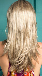 ALESSANDRA by JON RENAU in 22F16S8 VENICE BLONDE | Lt Ash Blonde & Lt Natural Blonde Blend, Shaded w/ Med Brown
