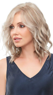 Julianne by Jon Renau in 101F48T | Soft White Front, Lt Brown w/ 75% Grey Blend w/ Soft White Tips