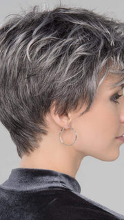 With a Ready to Wear Machine weft back, lace front hairline and Center Crown area, velvet ear tabs & Adjustable straps