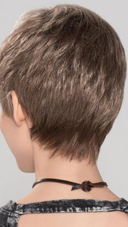 Machine wefted cap, with extra tulle lining on the underneath sides of the wig, for added comfort and durability. This is truly a no fuss, a lightweight wig that will have you ready for summer