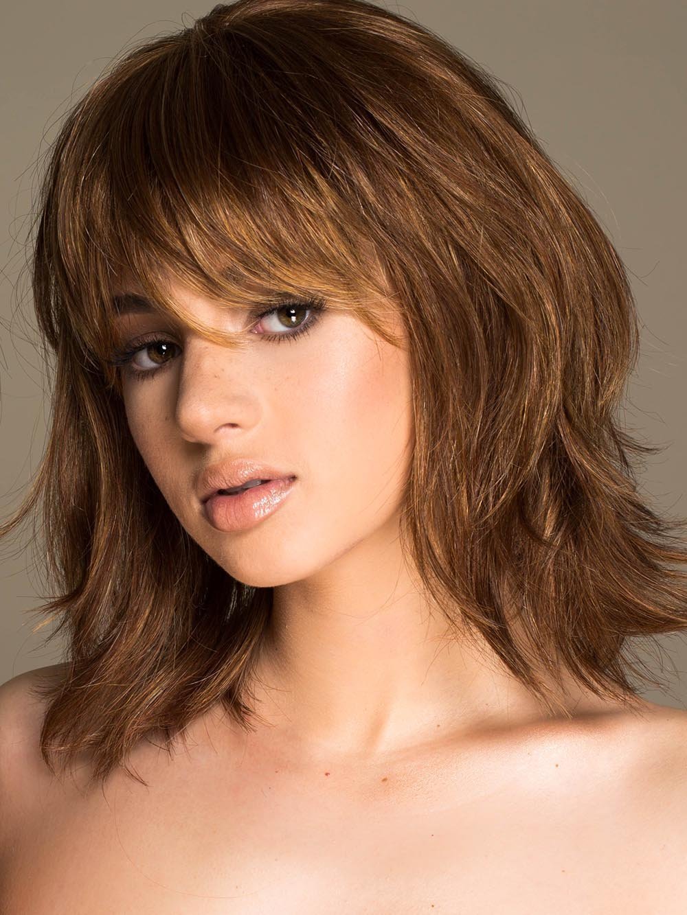 STOP TRAFFIC by RAQUEL WELCH in R3025S GLAZED CINNAMON | Medium Auburn with Ginger Blonde Highlights on Top