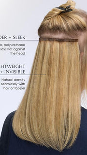 Made with the highest quality Remy Human Hair, easiPieces have a slim, slender polyurethane base, which will give you an undetectable volume