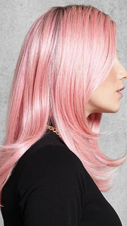 The Tru2Life Heat-friendly synthetic fiber can be styled curly or even completely straight.