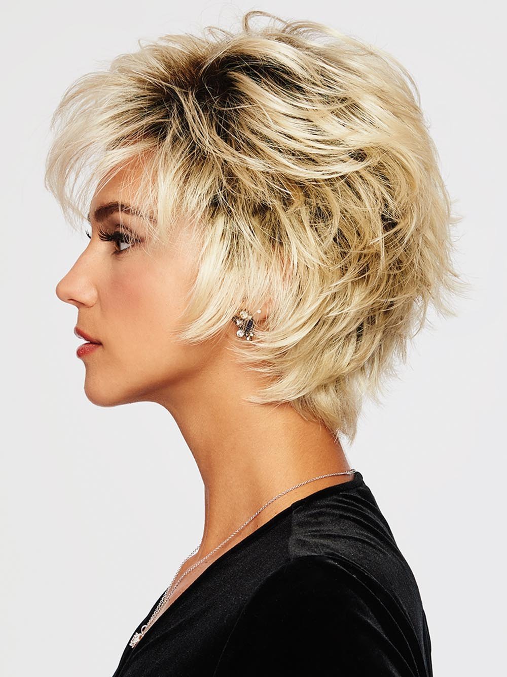 VOLTAGE LARGE by RAQUEL WELCH | 20th Anniversary | SS613 SHADED PLATINUM | Light Golden Blonde with Dark Roots