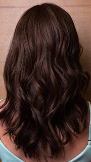 AMBER by LOUIS FERRE in 8/32 GINGER BROWN | Brown with Auburn Highlight Blend (This piece has been styled and curled)