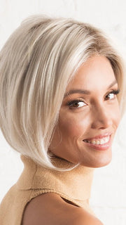 DEENA by Estetica in SUNLIT-BLONDE | Soft Blend of Sandy Blonde, Lightest Blonde and Iced Blonde with a Light Golden Brown Root