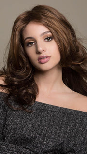 GLOW by ELLEN WILLE IN CHOCOLATE MIX | Medium to Dark Brown base with Light Reddish Brown highlights