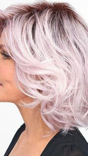 Colorful Wig by Raquel Welch: The light lavender tone puts you at the forefront of modern hair with a rooted top and fashion-forward fantasy shades of metallic, light purple hues. Including a lace front monofilament part for off-the-face styling versatility