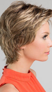 TRAVEL MONO by ELLEN WILLE in SAND MULTI ROOTED | Lightest Brown and Medium Ash Blonde Blend with Light Brown Roots