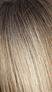 ROSE-GOLD-R | Blond base with reddish highlights and roots