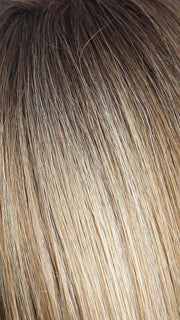 ROSE-GOLD-R | Blond base with reddish highlights and roots