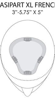 5.75” W | 3”x5” L | BASE DIMENSIONS