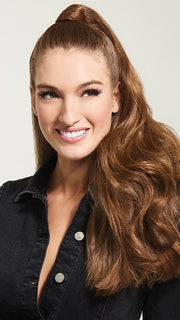 23" Long Wave Pony by hairdo in R830 | Ginger Brown | Warm Medium Brown