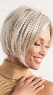 DEENA by Estetica in SUNLIT-BLONDE | Soft Blend of Sandy Blonde, Lightest Blonde and Iced Blonde with a Light Golden Brown Root