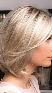 CAMERON LARGE by Jon Renau in FS17/101S18 PALM SPRINGS BLONDE | Light Ash Blonde with Pure White Natural Violet Bold Highlights, Shaded with Dark Natural Ash Blonde