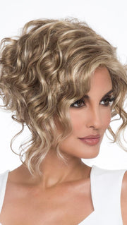 KELSEY by ENVY in GINGER CREAM | Dark Beige Blonde underneath highlighted on top with Light Beige Blonde