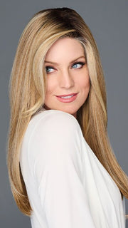 TOP BILLING 18 by Raquel Welch in RL14/22SS SHADED WHEAT | Dark Blonde Evenly Blended with Platinum Blonde with Dark Roots