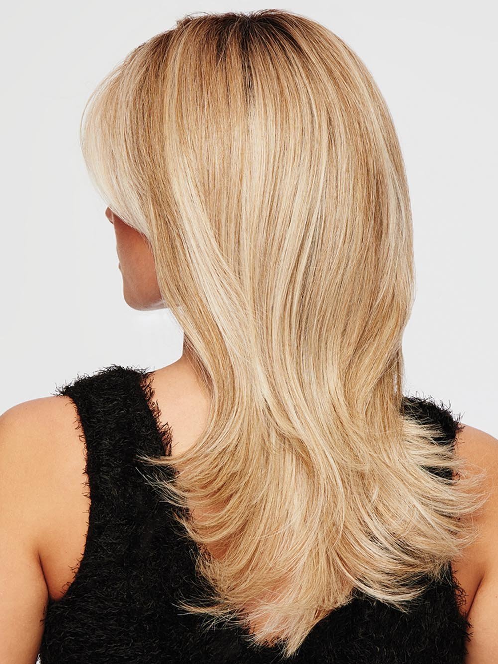 SPOTLIGHT ELITE by RAQUEL WELCH | 20th Anniversary | RL19/23SS SHADED BISCUIT | Light Ash Blonde Evenly Blended with Cool Platinum Blonde with Dark Roots