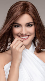 INSPIRE by ELLEN WILLE in HOT-CHOCOLATE-MIX | Medium Brown, Reddish Brown, and Light Auburn blend