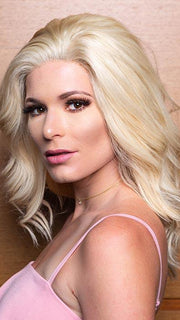 PLF007 by LOUIS FERRE in 22 LIGHT BLONDE | Light Blonde (This piece has been styled and curled)