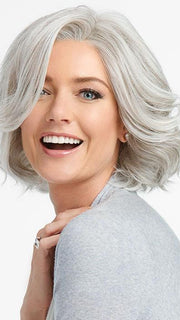 FLIRT ALERT by RAQUEL WELCH in RL56/60 SILVER MIST | Lightest Gray Evenly Blended with Pure White