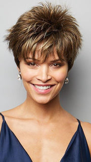 BRADY by NORIKO in Chocolate Frost-R | Dark Brown with 50/50 of Dark Blond and Creamy Blond