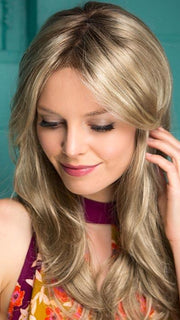 ALESSANDRA by JON RENAU in 22F16S8 VENICE BLONDE | Lt Ash Blonde & Lt Natural Blonde Blend, Shaded w/ Med Brown