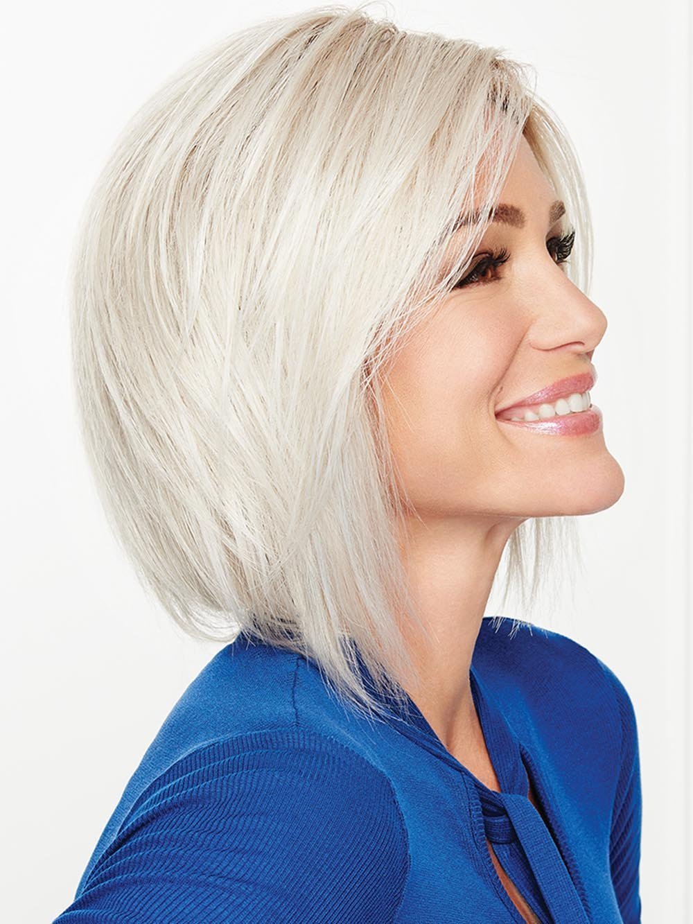 On Edge Wig by Gabor is this "shattered" below-the-chin bob has edgy, fashion-forward flair